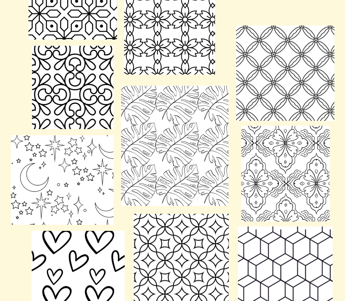 Pattern Colouring set 1
