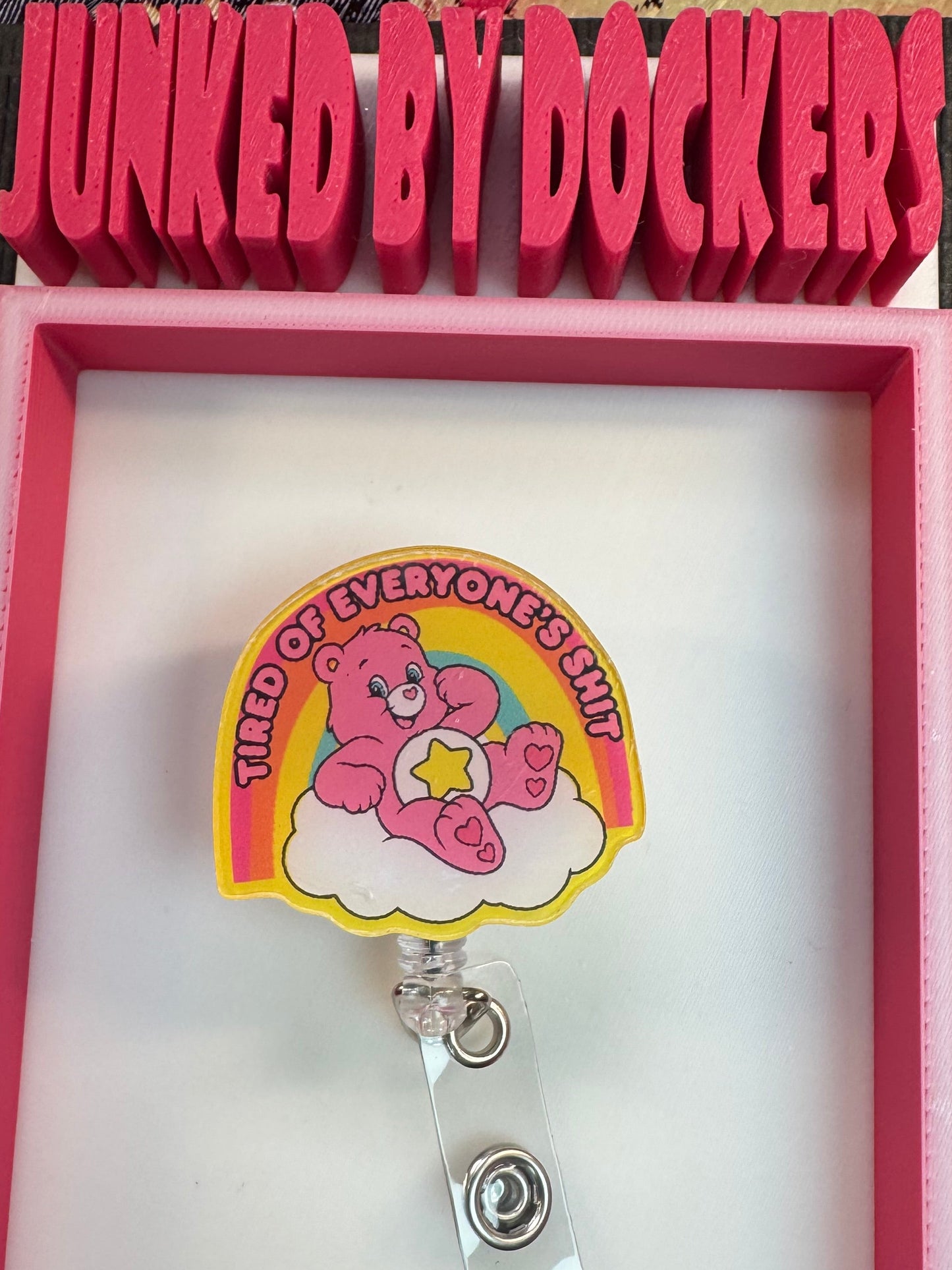 Acrylic badge reel various designs