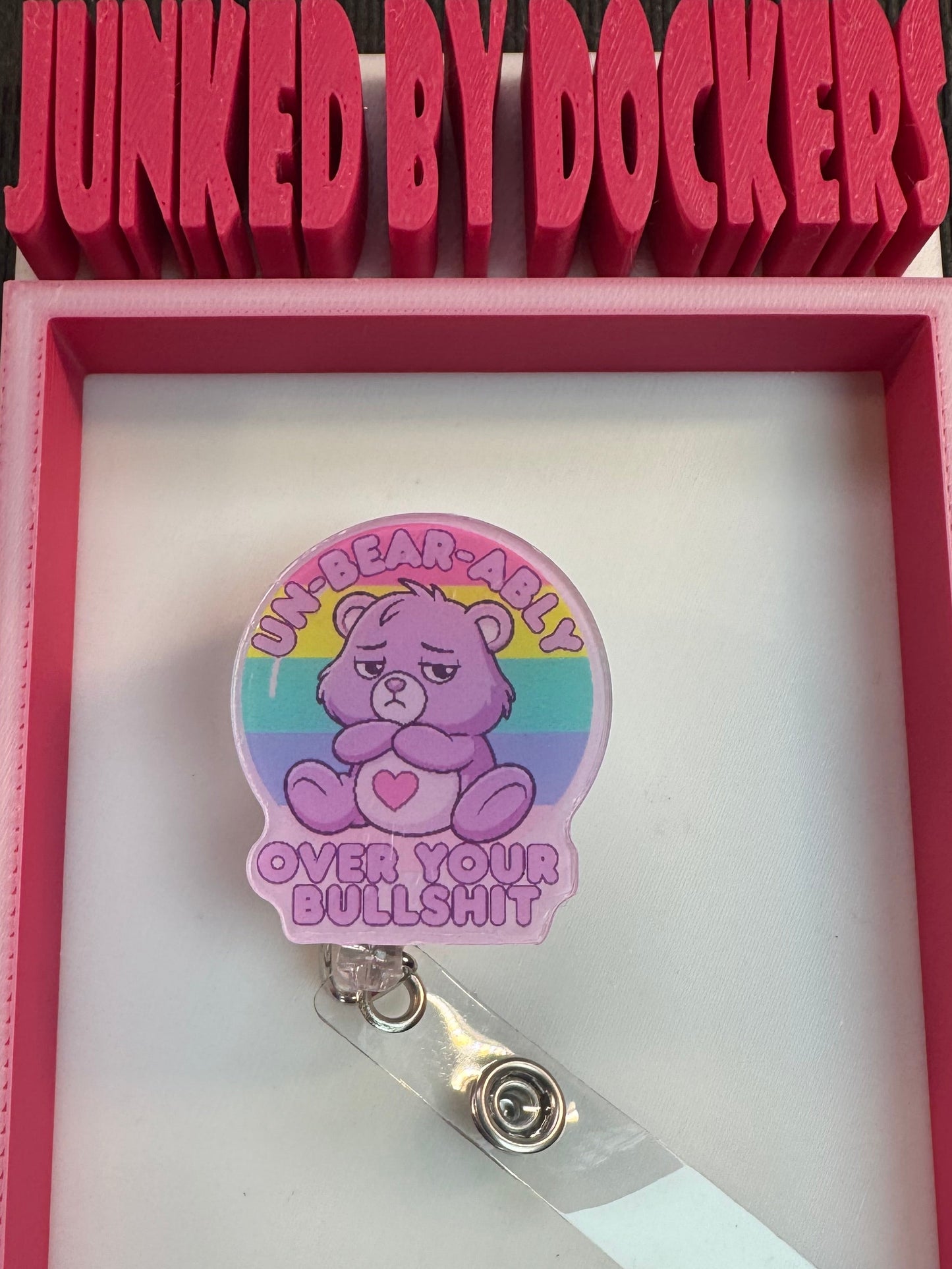 Acrylic badge reel various designs