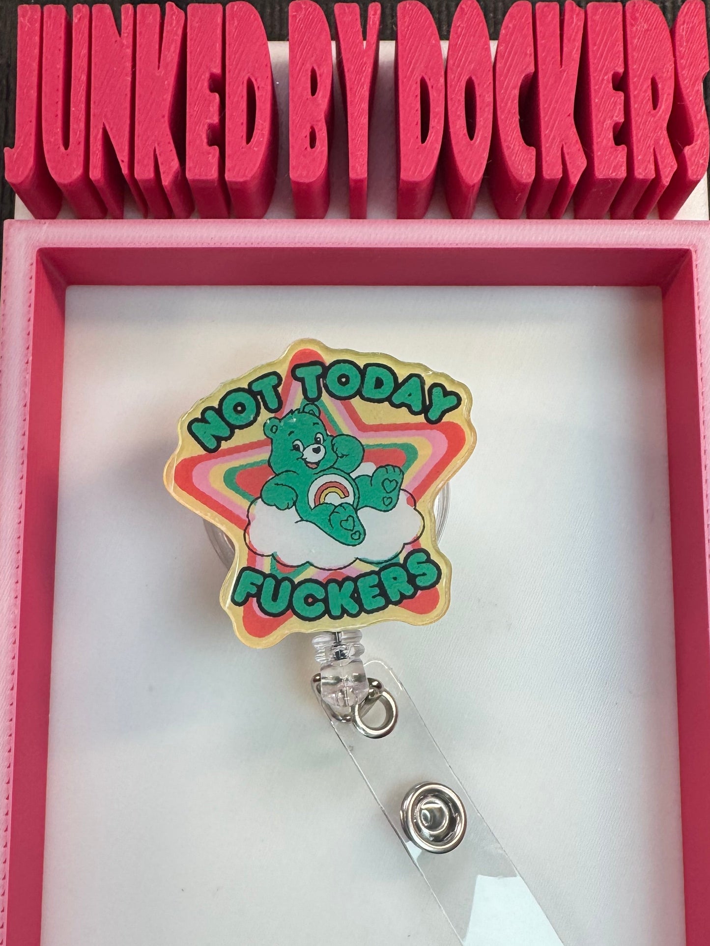 Acrylic badge reel various designs