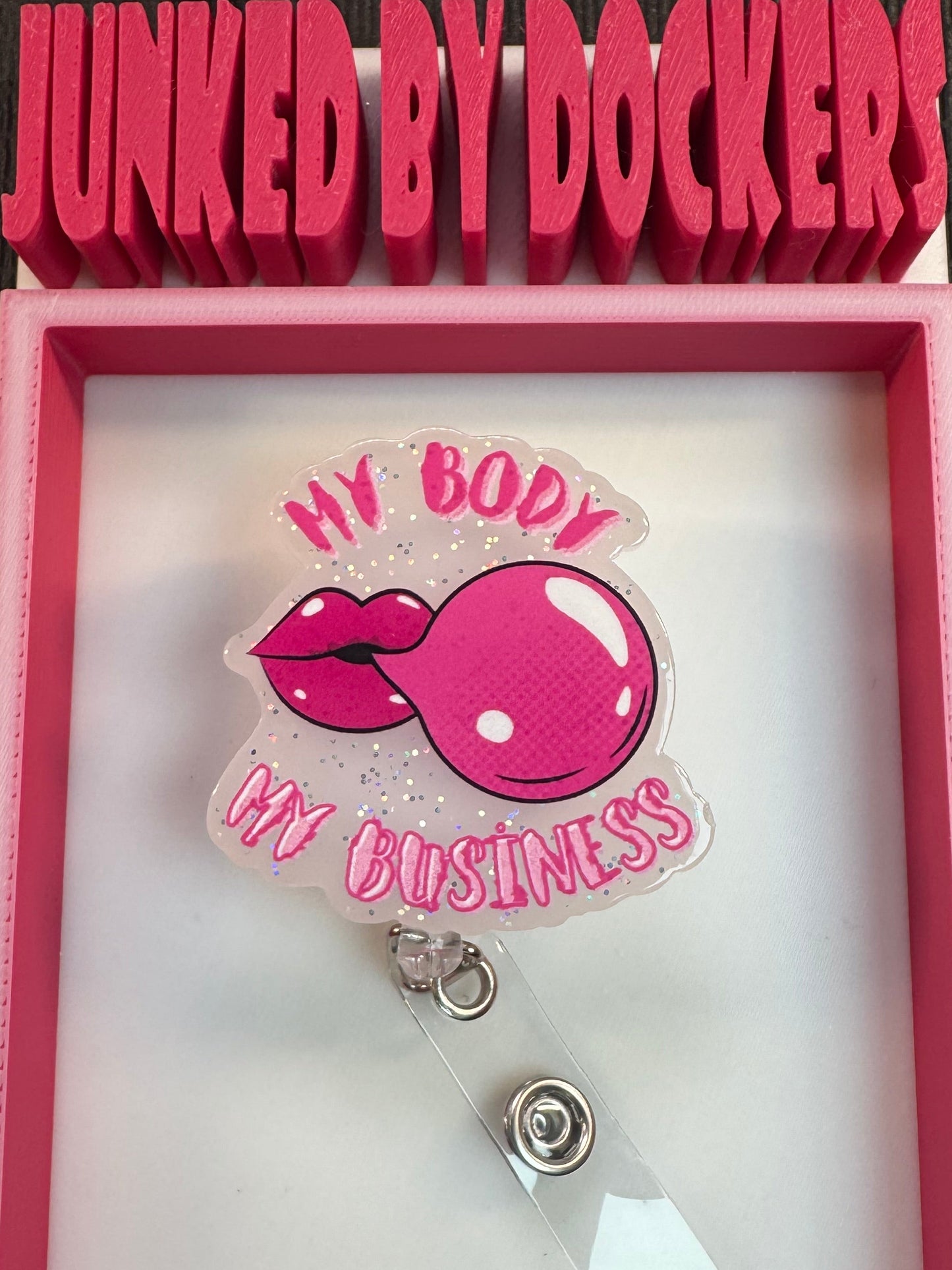 Acrylic badge reel various designs
