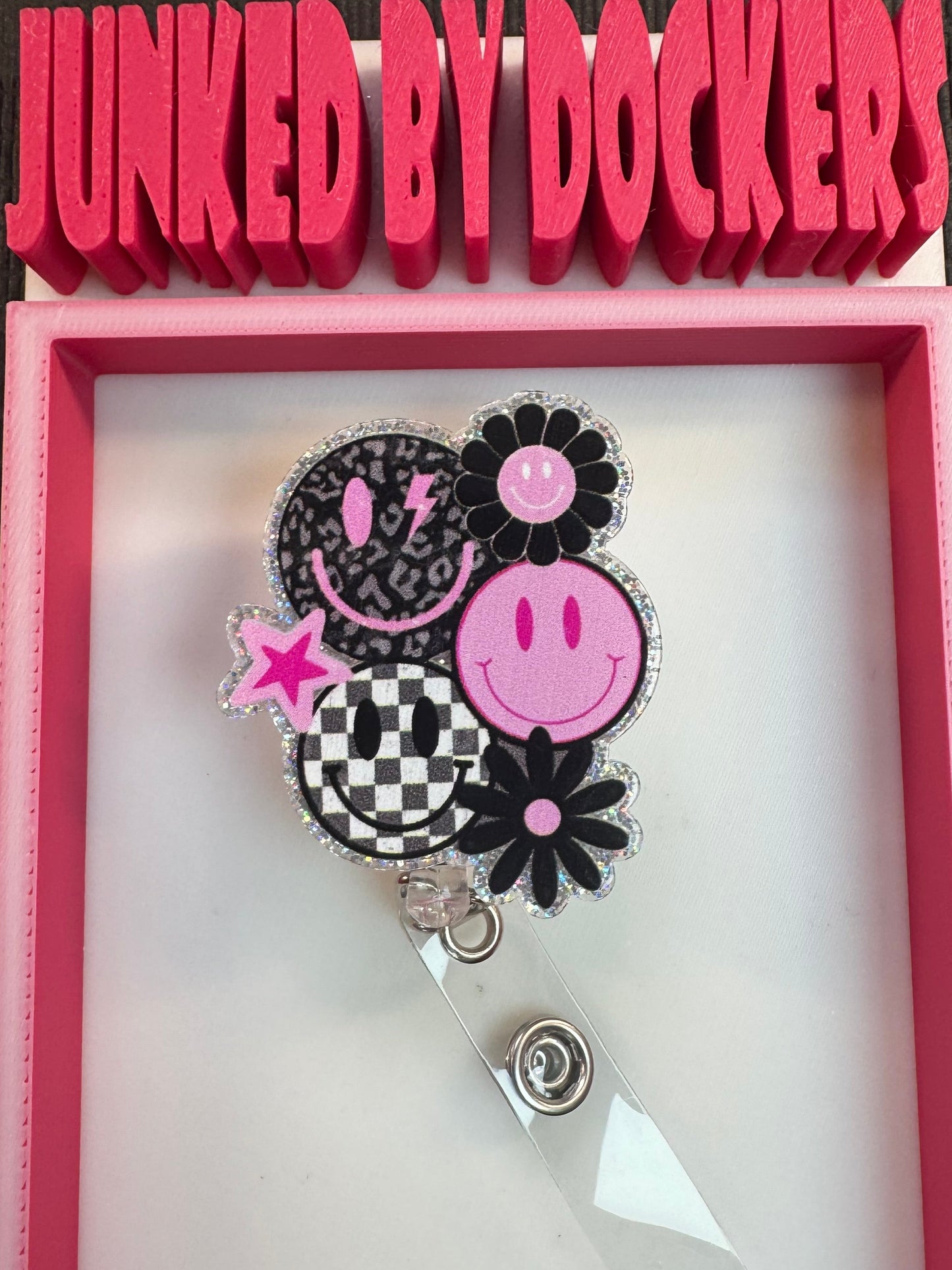 Acrylic badge reel various designs
