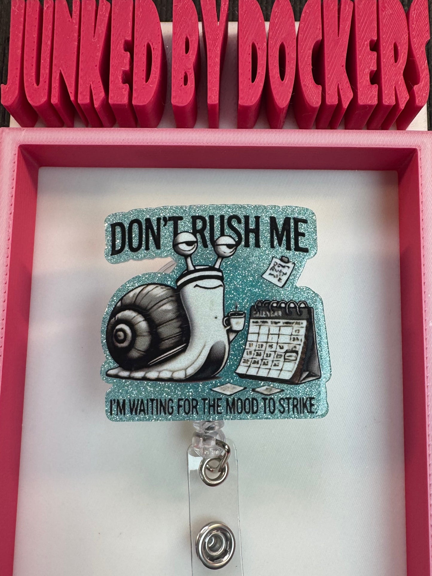Acrylic badge reel various designs
