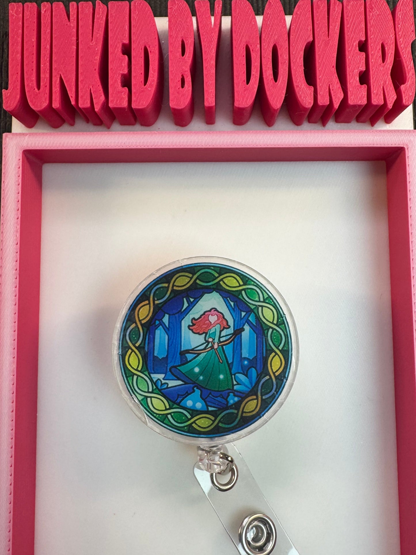 Acrylic badge reel various designs